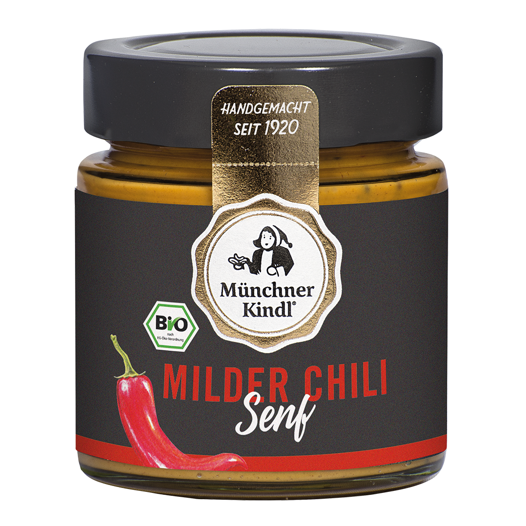 BIO Milder Chili Senf - Münchner Kindl - 125 ml